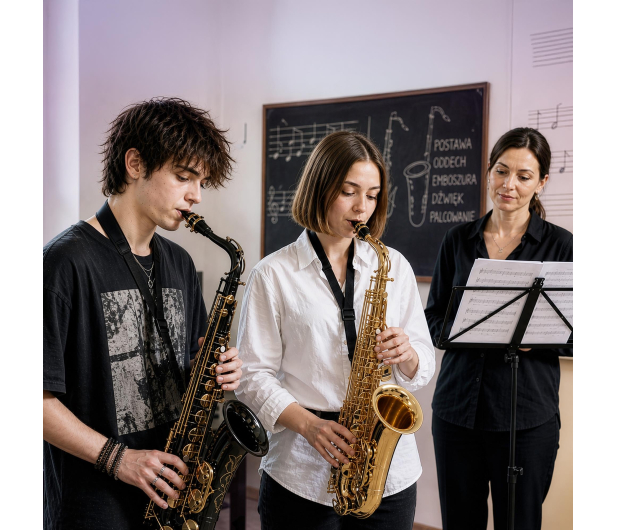 MusicMate Saksofon Tenorowy Bb MM-D125 ObsidianSax - 1588238 - zdjęcie 18
